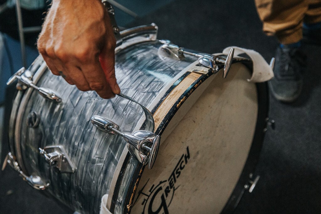 10+ Tips For Buying Used Drums 5 peeling bass drum