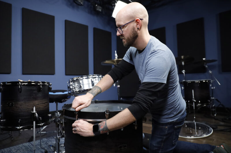 bass drum muffle tuning