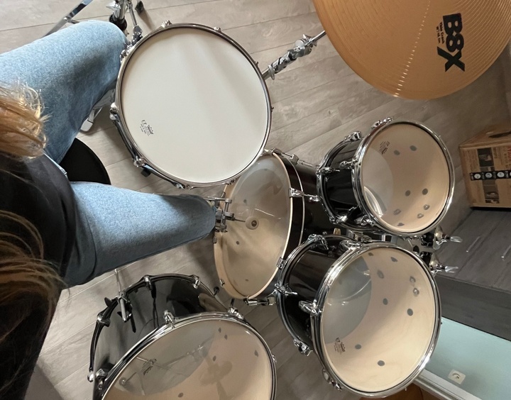 Stephanie's drum kit