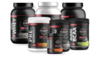 User purchasing supplements and gym website templates from rhinofit.