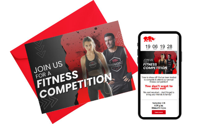 Image of a Fitness Challenge Fitness Email Template