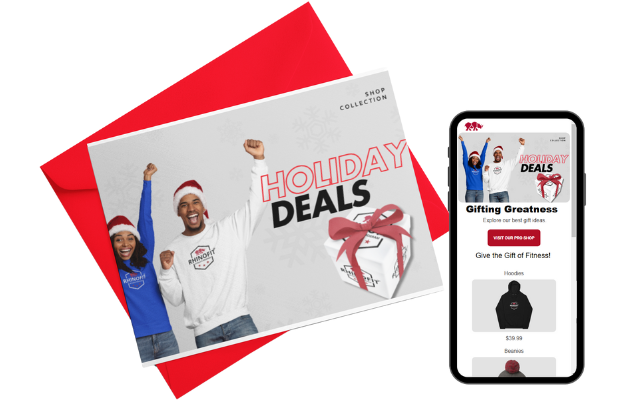 Image of a Holiday Promotion Fitness Email Template