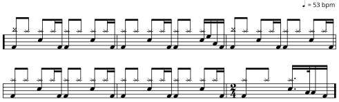 something in the way drum notation nirvana