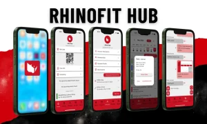 Image of the RhinoFit Hub app