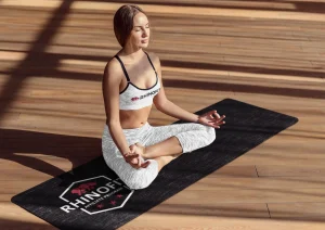 Image of woman doing yoga in a yoga studio